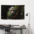 About my Brain Institute Wall Art Monkey Spirit Animal Flag Wall Art