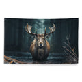 About my Brain Institute Wall Art Moose Spirit Animal Flag Wall Art