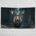 About my Brain Institute Wall Art Moose Spirit Animal Flag Wall Art