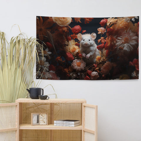 About my Brain Institute Wall Art Mouse Spirit Animal Flag Wall Art