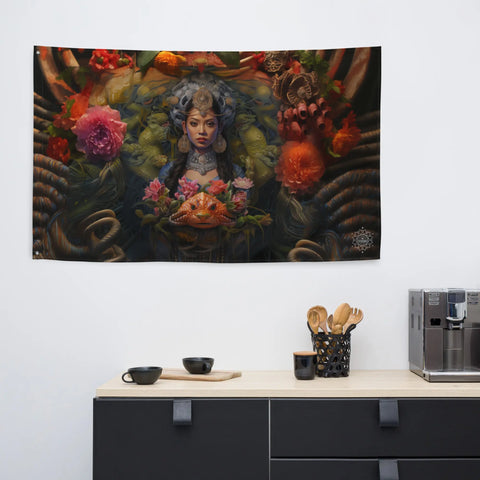 About my Brain Institute Wall Art Neang Neak Goddess Flag Wall Art