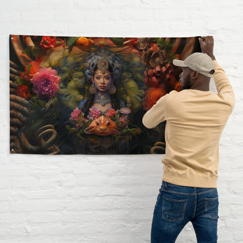 About my Brain Institute Wall Art Neang Neak Goddess Flag Wall Art