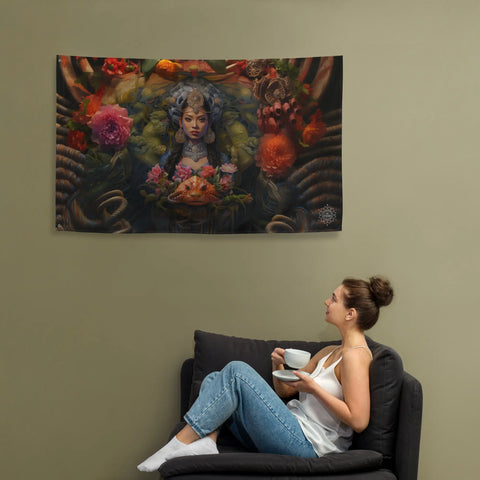 About my Brain Institute Wall Art Neang Neak Goddess Flag Wall Art