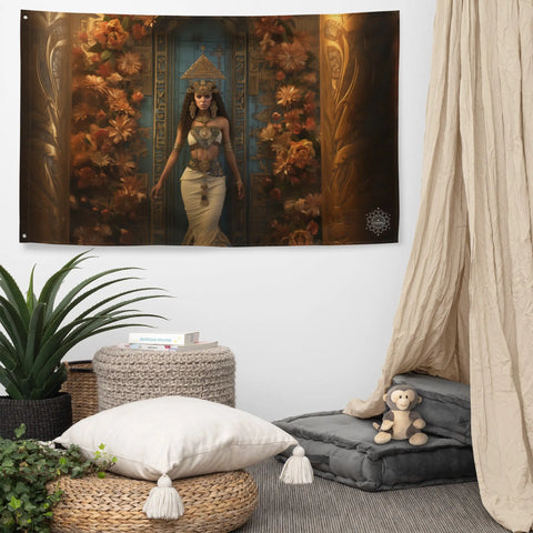 About my Brain Institute Wall Art Nisaba Goddess Flag Wall Art