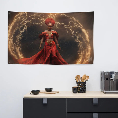 About my Brain Institute Wall Art Oya Goddess Flag Wall Art