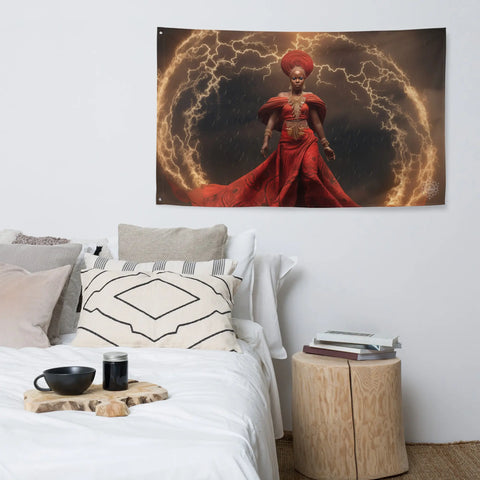 About my Brain Institute Wall Art Oya Goddess Flag Wall Art