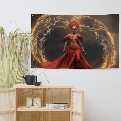 About my Brain Institute Wall Art Oya Goddess Flag Wall Art