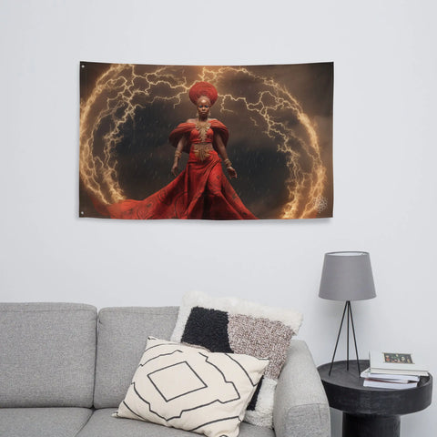 About my Brain Institute Wall Art Oya Goddess Flag Wall Art