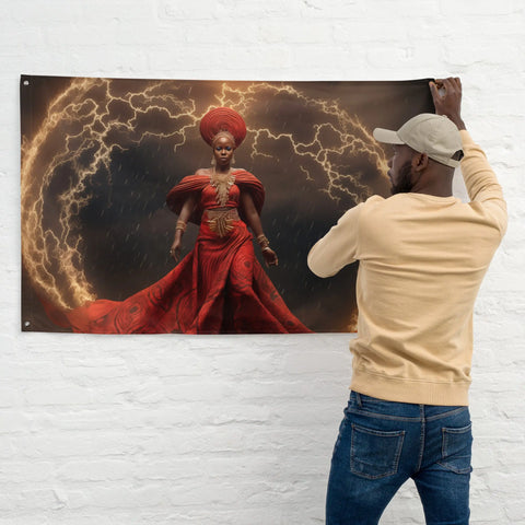 About my Brain Institute Wall Art Oya Goddess Flag Wall Art