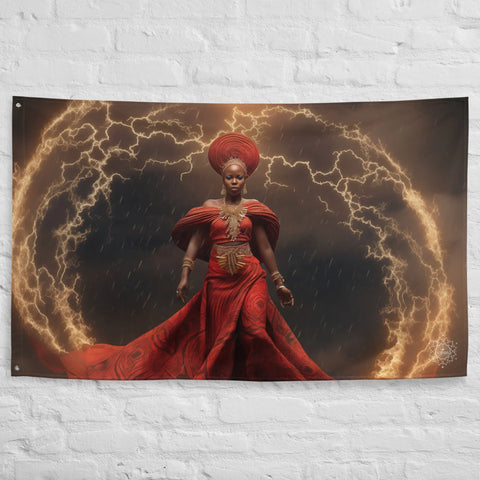 About my Brain Institute Wall Art Oya Goddess Flag Wall Art