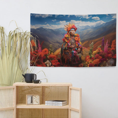 About my Brain Institute Wall Art Pachamama Goddess Flag Wall Art