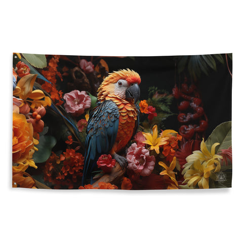 About my Brain Institute Wall Art Parrot Spirit Animal Flag Wall Art