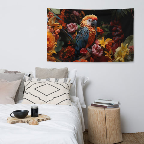 About my Brain Institute Wall Art Parrot Spirit Animal Flag Wall Art