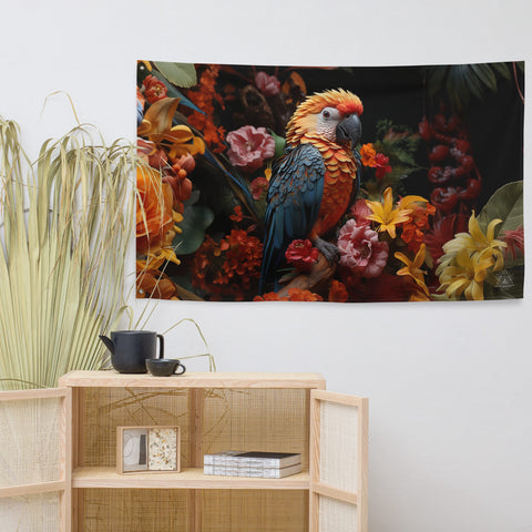 About my Brain Institute Wall Art Parrot Spirit Animal Flag Wall Art