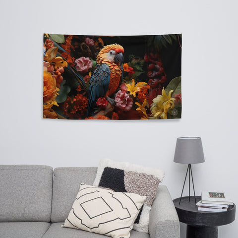 About my Brain Institute Wall Art Parrot Spirit Animal Flag Wall Art