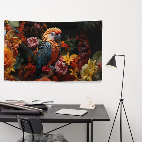 About my Brain Institute Wall Art Parrot Spirit Animal Flag Wall Art