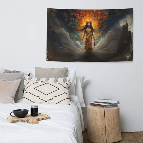 About my Brain Institute Wall Art Pele Goddess Flag Wall Art