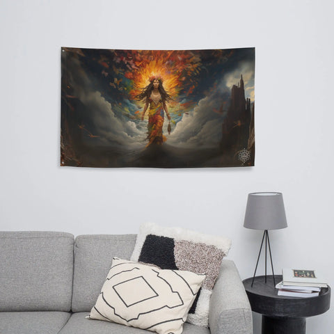About my Brain Institute Wall Art Pele Goddess Flag Wall Art