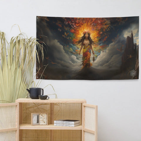 About my Brain Institute Wall Art Pele Goddess Flag Wall Art