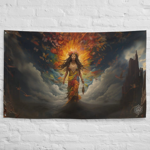 About my Brain Institute Wall Art Pele Goddess Flag Wall Art