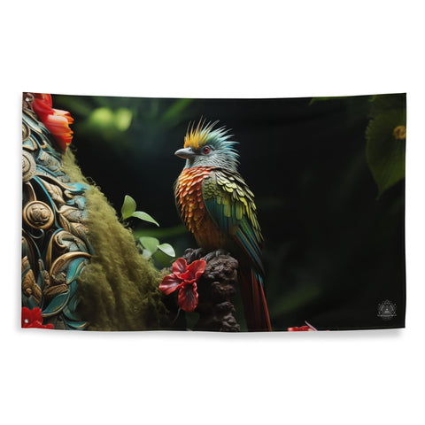 About my Brain Institute Wall Art Quetzal Spirit Animal Flag Wall Art