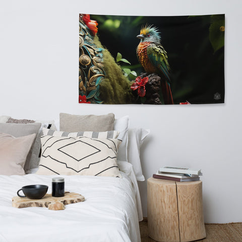 About my Brain Institute Wall Art Quetzal Spirit Animal Flag Wall Art
