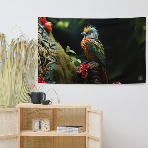 About my Brain Institute Wall Art Quetzal Spirit Animal Flag Wall Art
