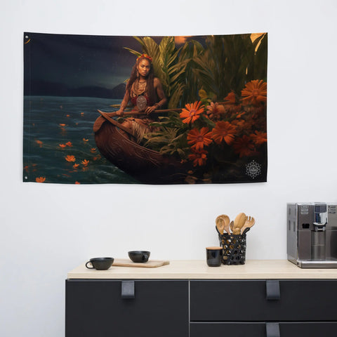 About my Brain Institute Wall Art Wairaka Goddess Flag Wall Art