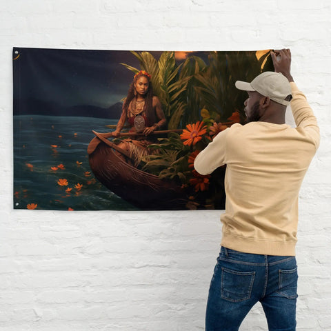 About my Brain Institute Wall Art Wairaka Goddess Flag Wall Art