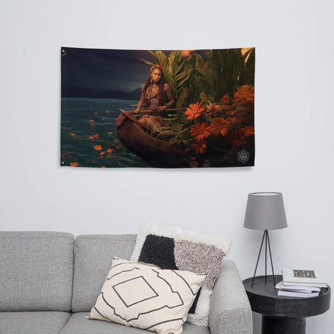 About my Brain Institute Wall Art Wairaka Goddess Flag Wall Art