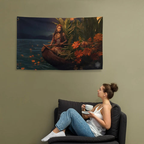 About my Brain Institute Wall Art Wairaka Goddess Flag Wall Art