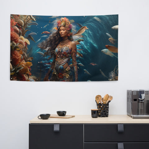 Vairaumati Goddess Flag Wall Art