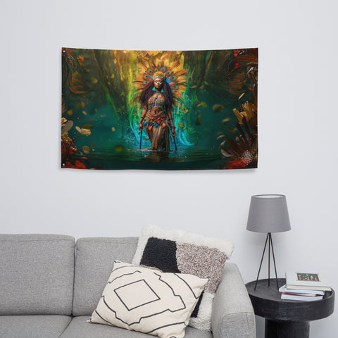 Oshun Goddess Flag Wall Art