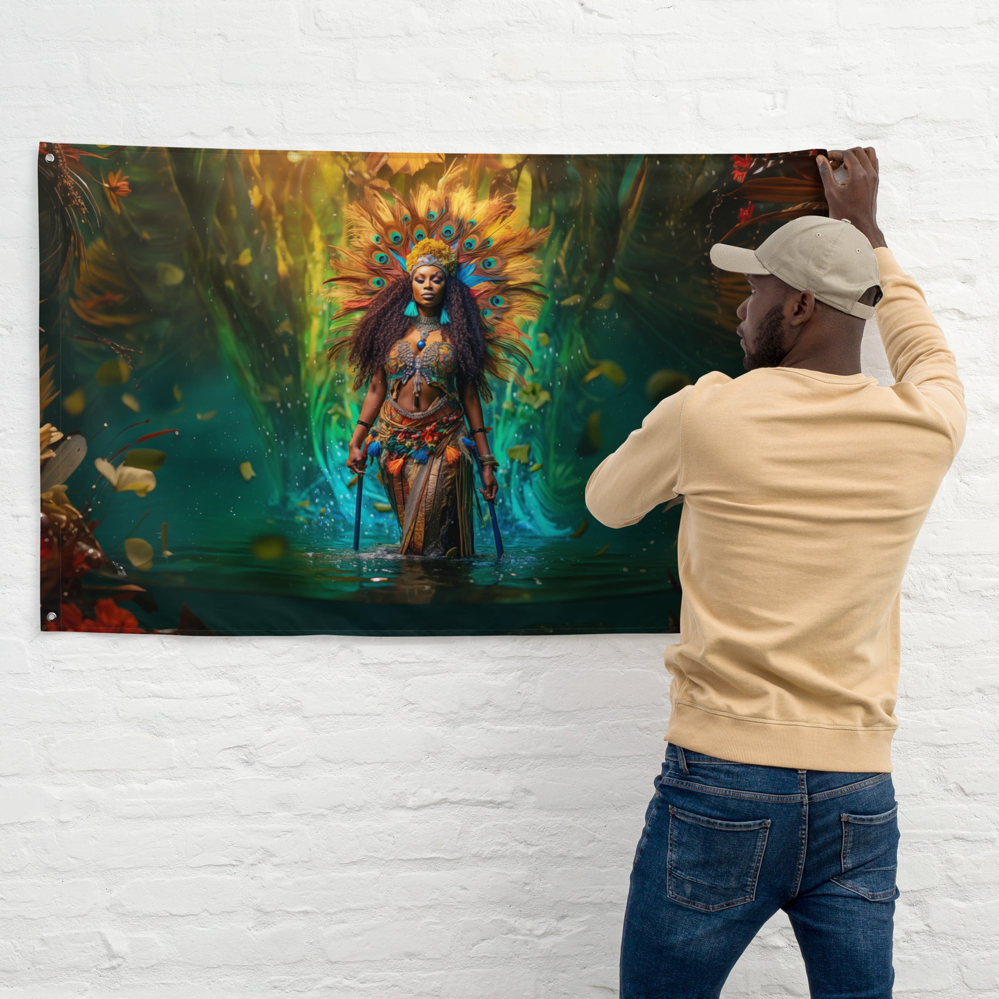 Oshun Goddess Flag Wall Art – About my Brain Institute