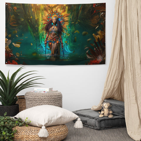 Oshun Goddess Flag Wall Art