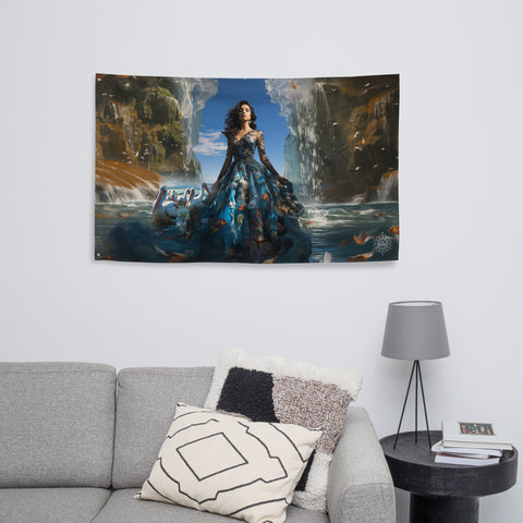 Nanshe Goddess Wall Flag Art