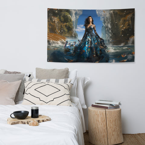 Nanshe Goddess Wall Flag Art