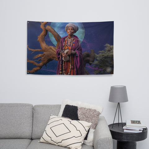 Nana Buluku Goddess Flag Wall Art