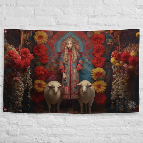 Mokosh Goddess Flag Wall Art