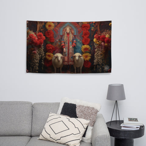 Mokosh Goddess Flag Wall Art