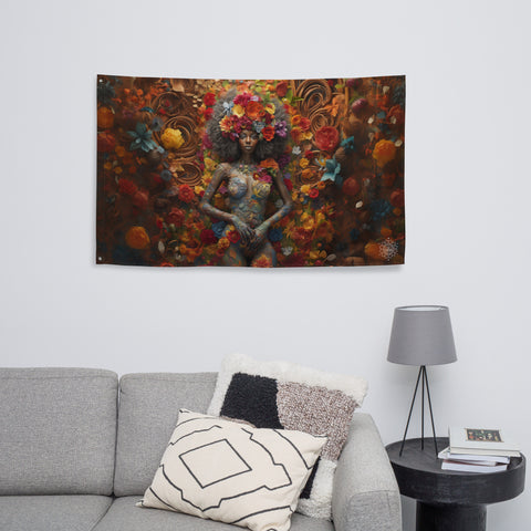 Ezili Goddess Flag Wall Art