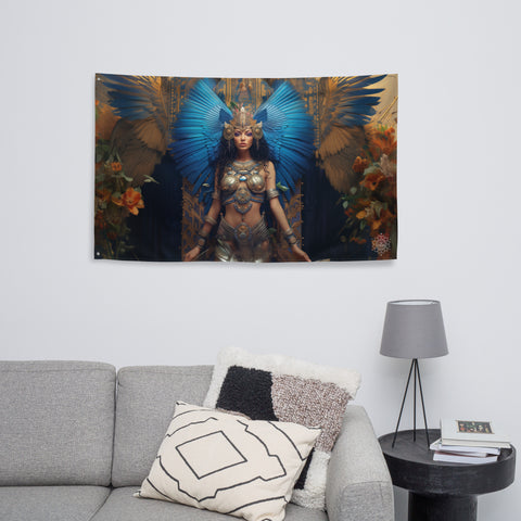 Isis Goddess Flag Wall Art