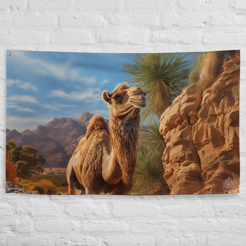 Camel Spirit Animal Flag Wall Art