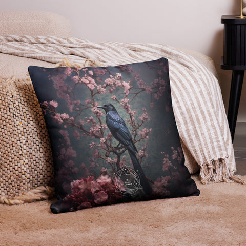 Raven Spirit Animal Cushion Cover