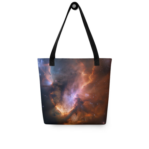 Flame Nebula Dreams Tote bag