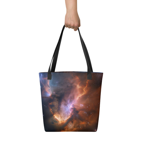 Flame Nebula Dreams Tote bag