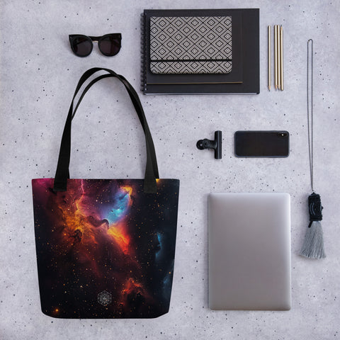 Jellyfish Nebula Dreams Tote bag