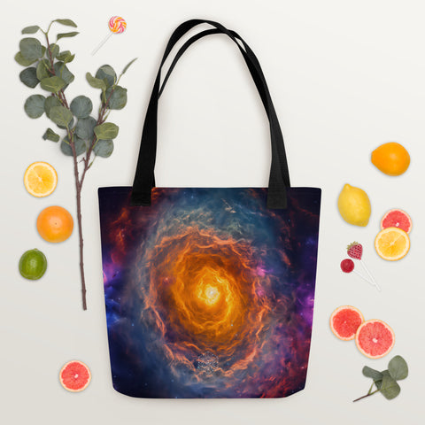 Spirograph Nebula Dreams Tote bag