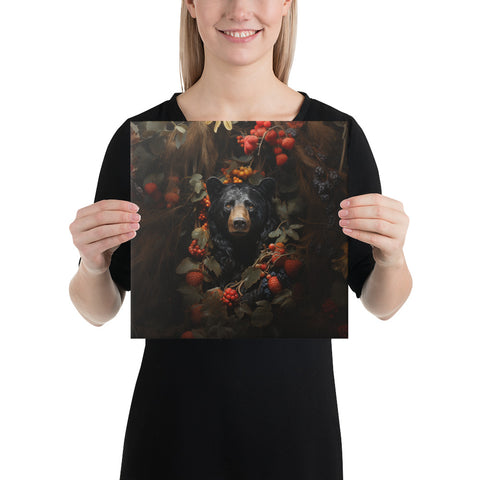 Black Bear Spirit Animal Canvas