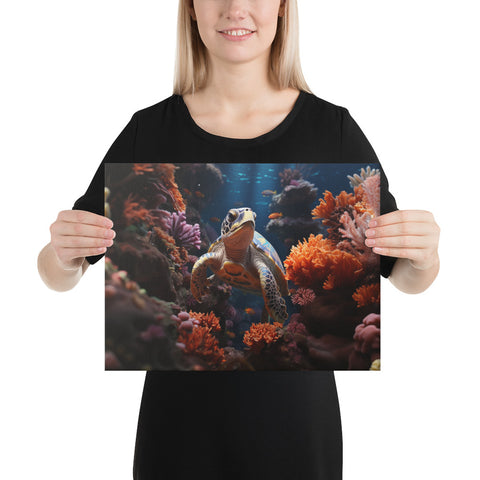 Sea Turtle Spirit Animal Canvas